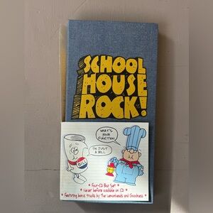 School House Rock Blue Denim Notebook Containing 4 CD’s